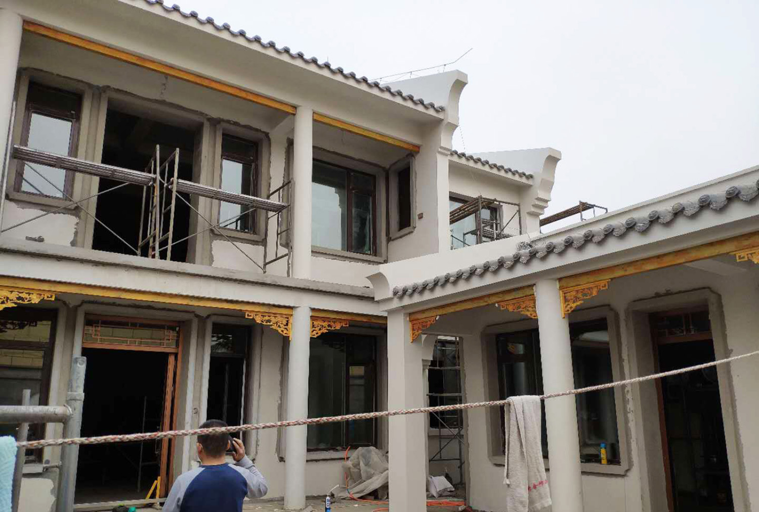 北京房山王家中式三合院