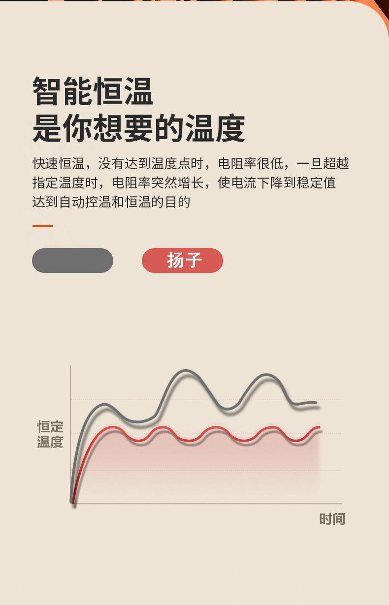 扬子 取暖器暖风机立式家用办公室电暖器