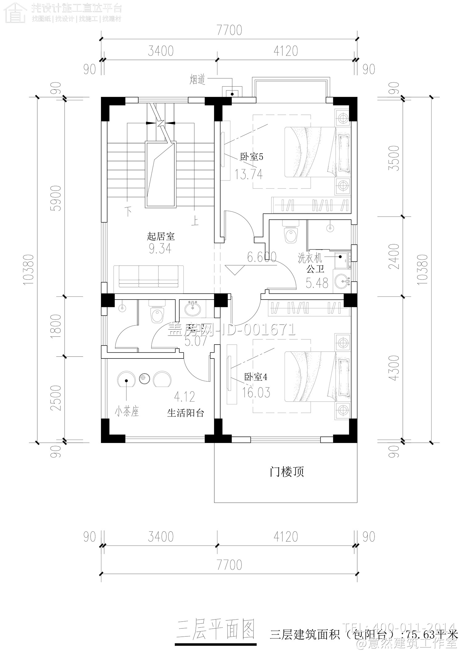 广东广州钟家欧式农村别墅图纸