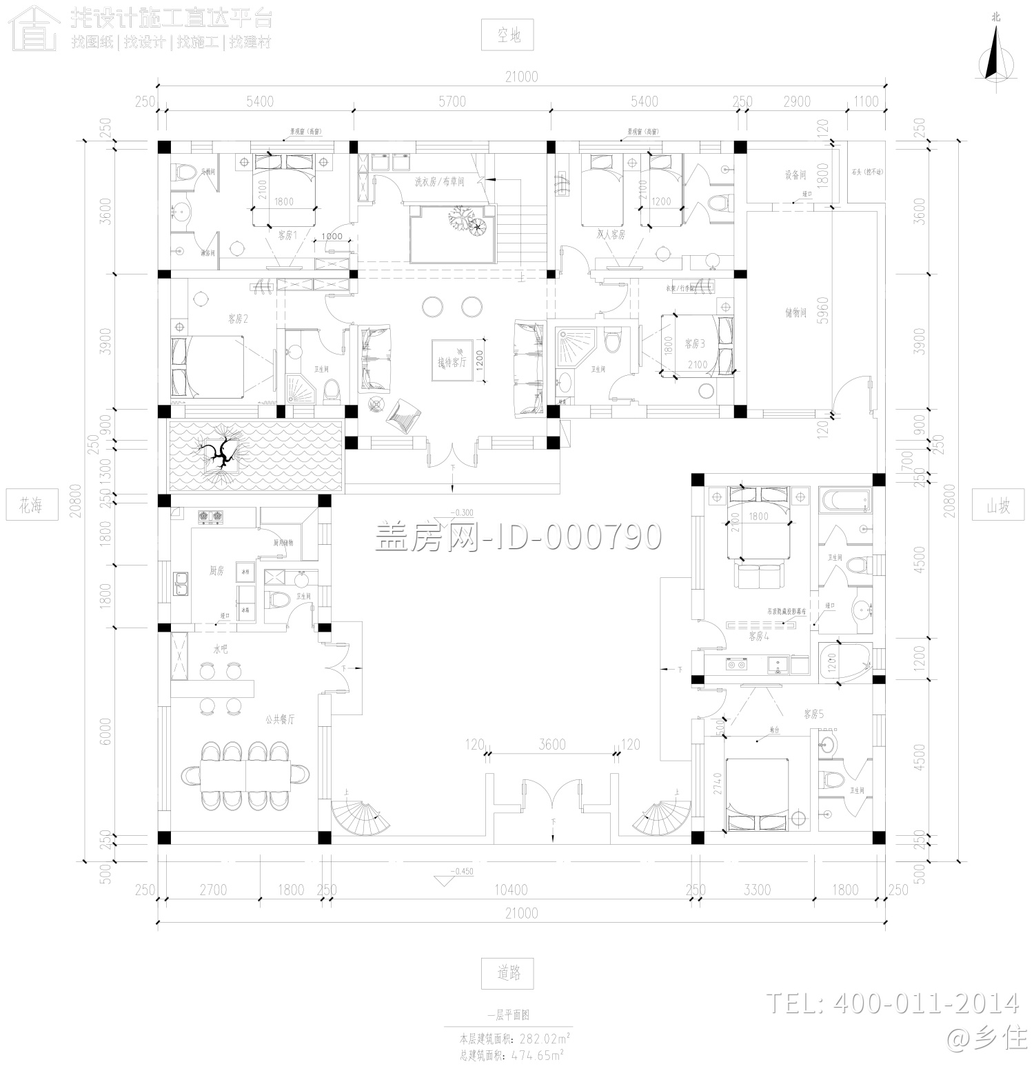 北京延庆夏家欧式别墅图纸