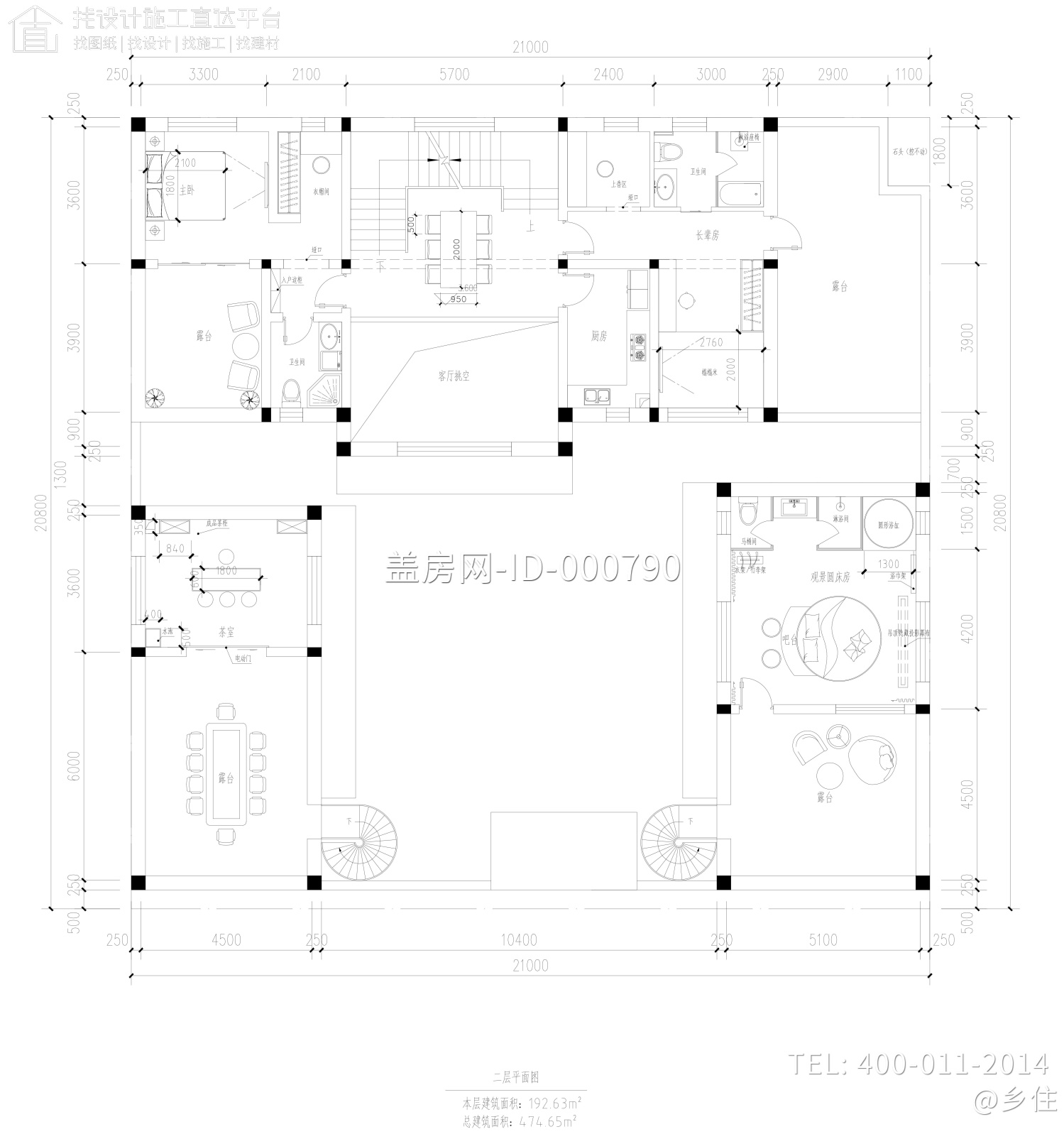 北京延庆夏家欧式别墅图纸