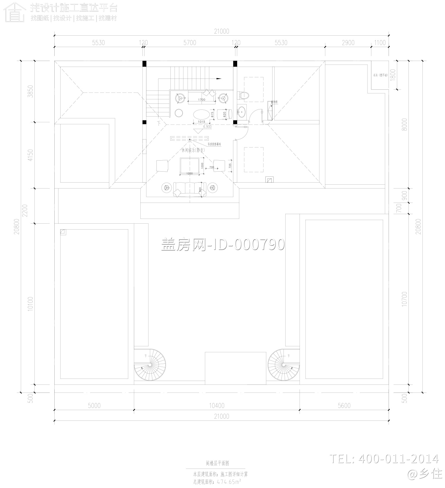 北京延庆夏家欧式别墅图纸