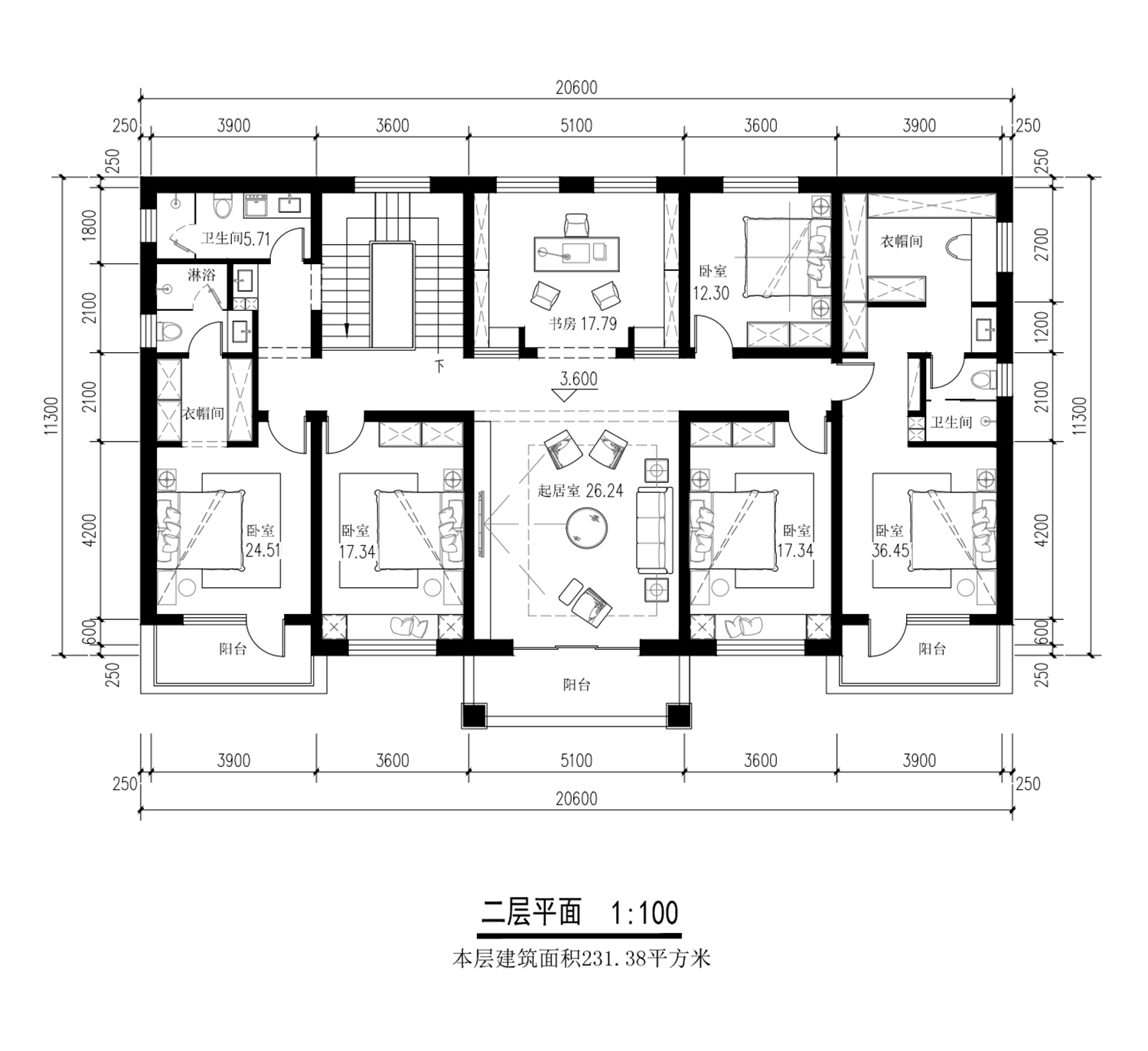 北京房山二层新中式别墅图纸