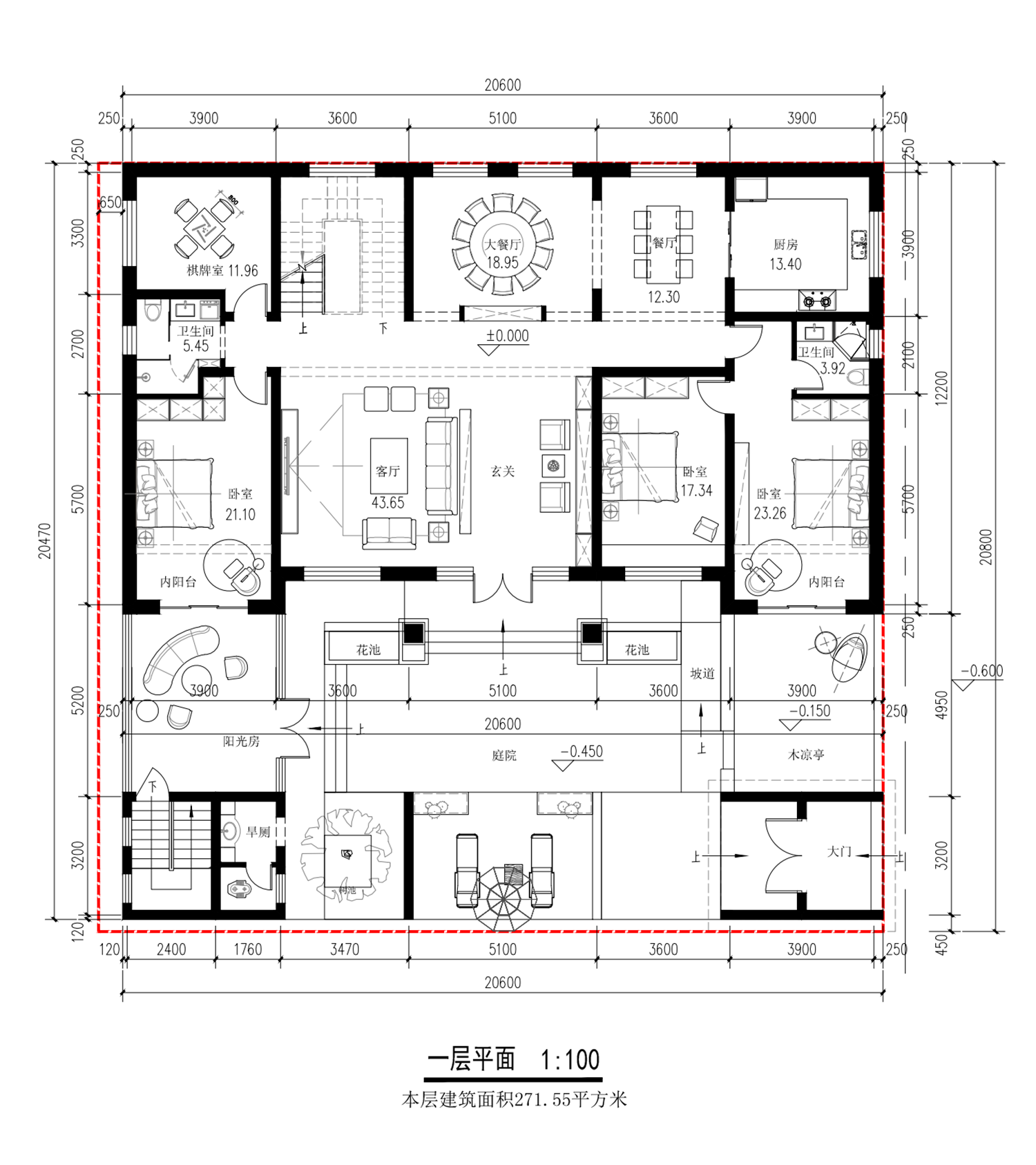 北京房山二层新中式别墅图纸