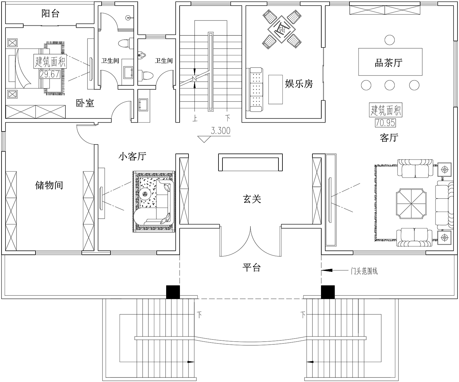 广东河源周家欧式宅院设计