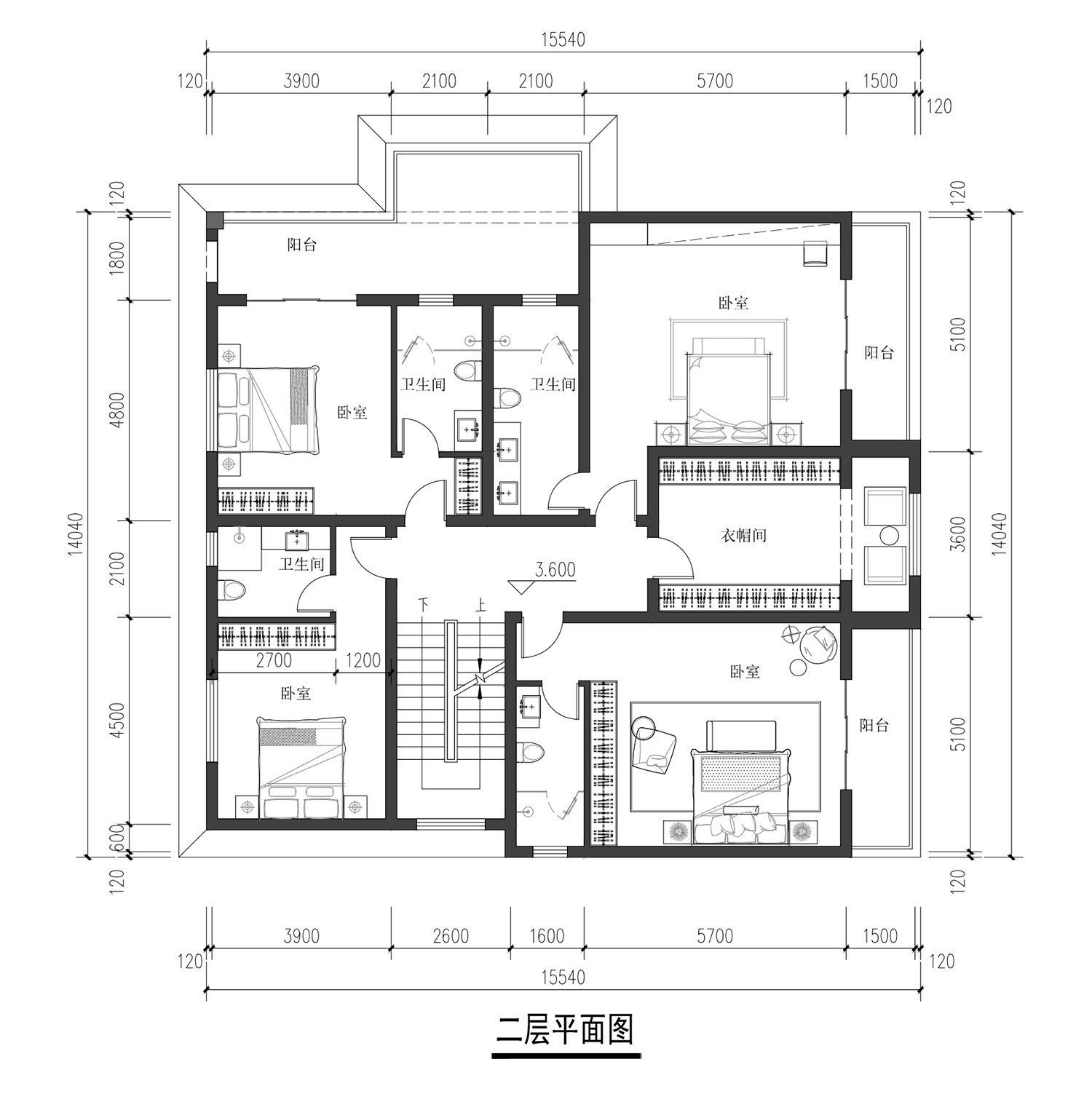 浙江杭州陈家二层中式别墅设计