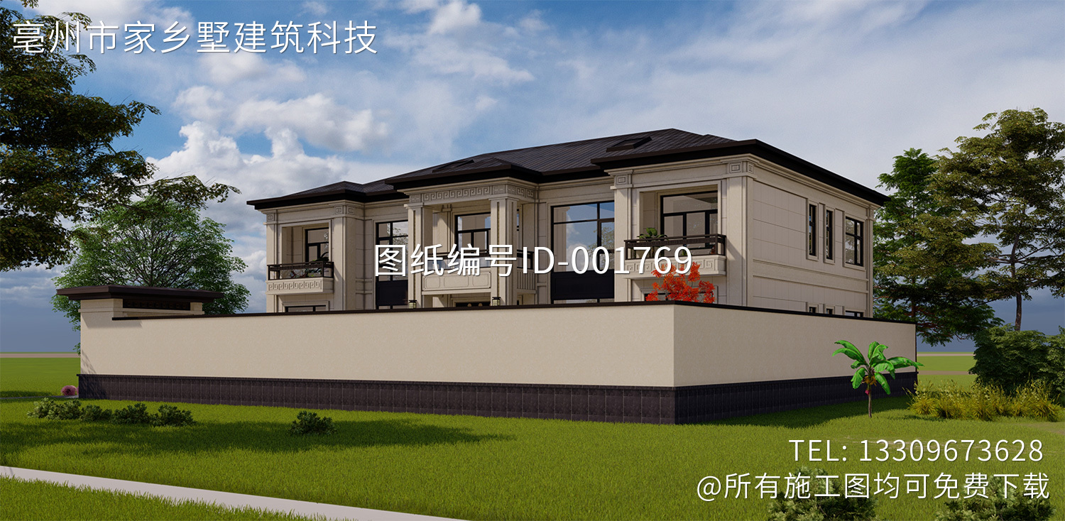 河北廊坊二层新中式别墅