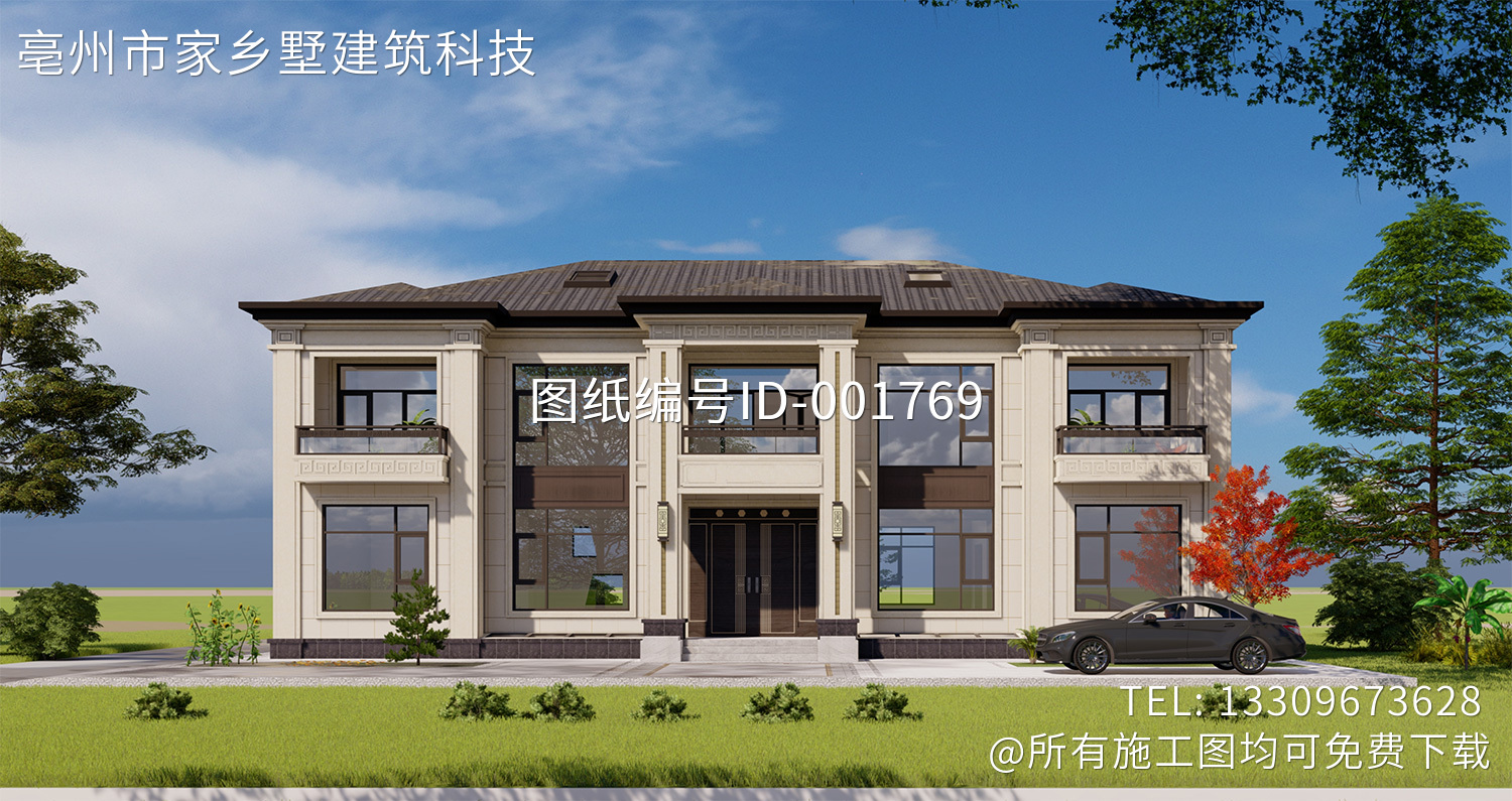 河北廊坊二层新中式别墅