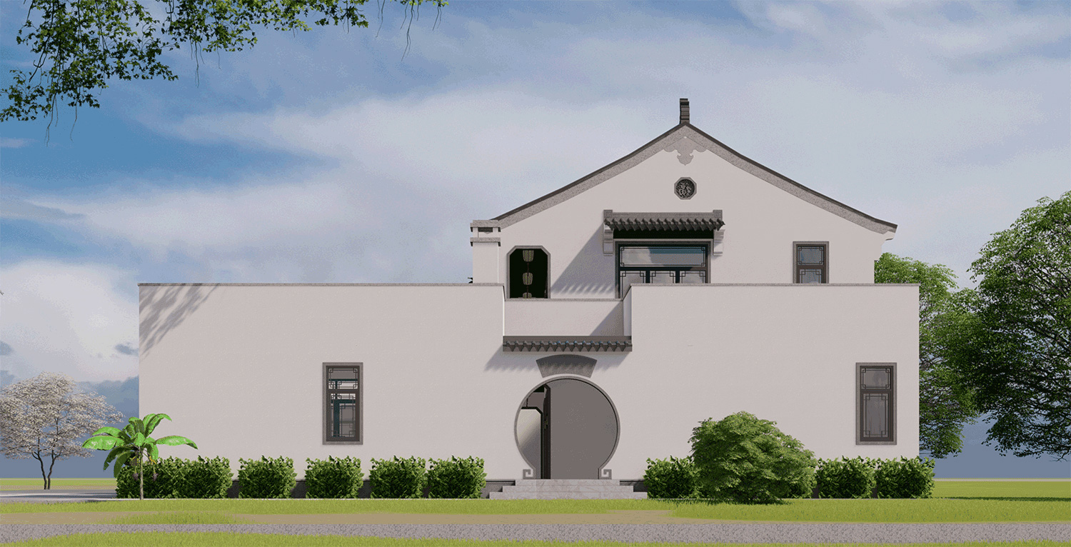 四川绵阳二层中式自建别墅设计图纸