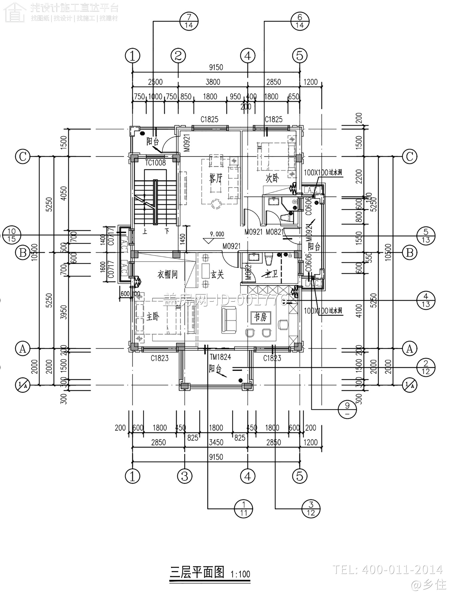 福建安溪三层新中式别墅