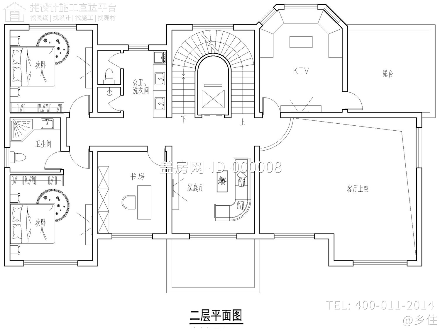 宁波韩家欧式别墅设计图纸