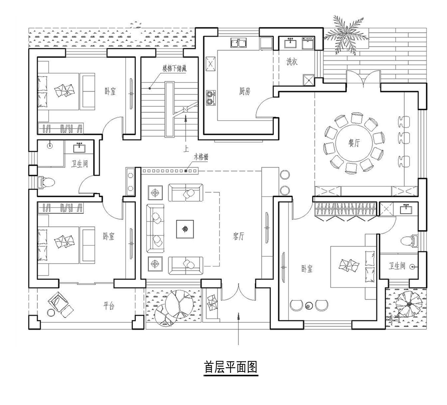 房山郑家二层新中式别墅设计图纸