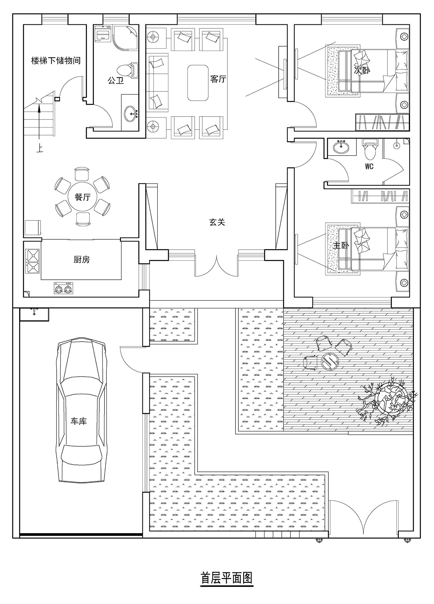 北京延庆马家新中式二层别墅设计图纸