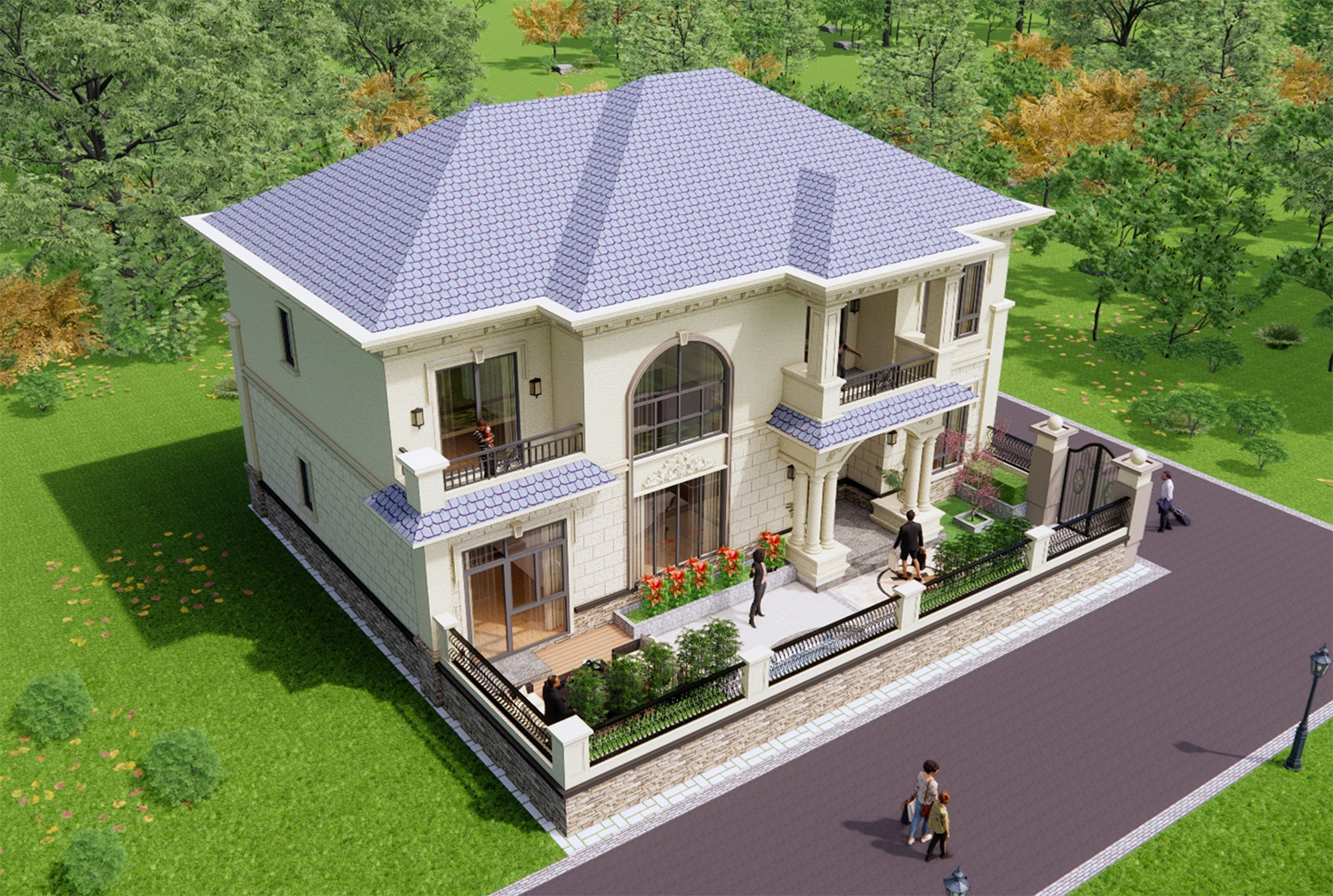 安徽安庆二层欧式别墅图纸