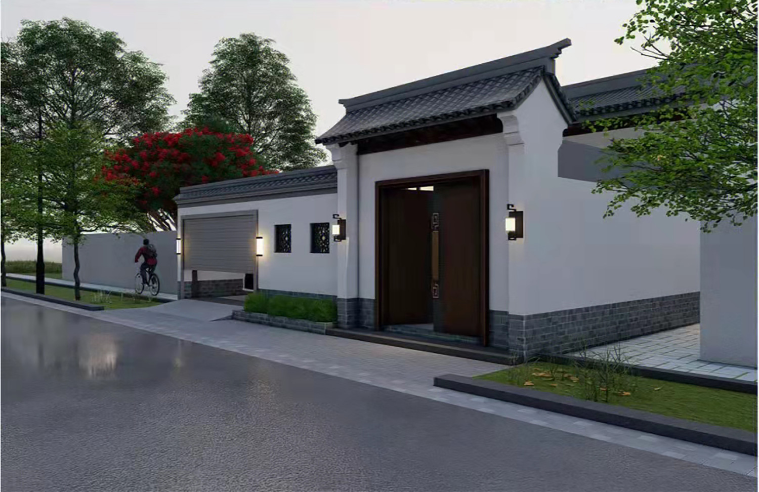 陕西咸阳一层中式别墅