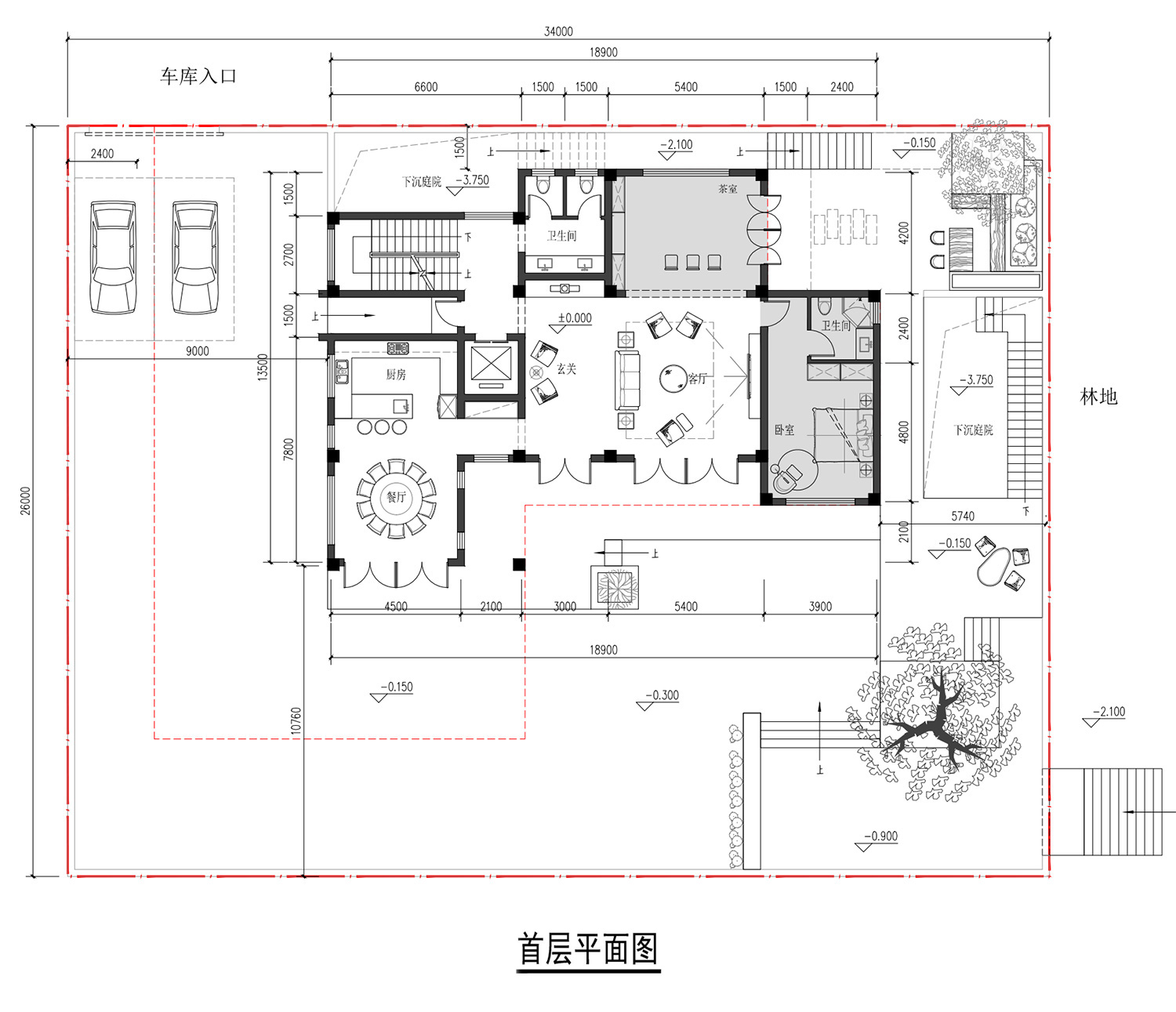 北京房山马家二层现代别墅设计图纸