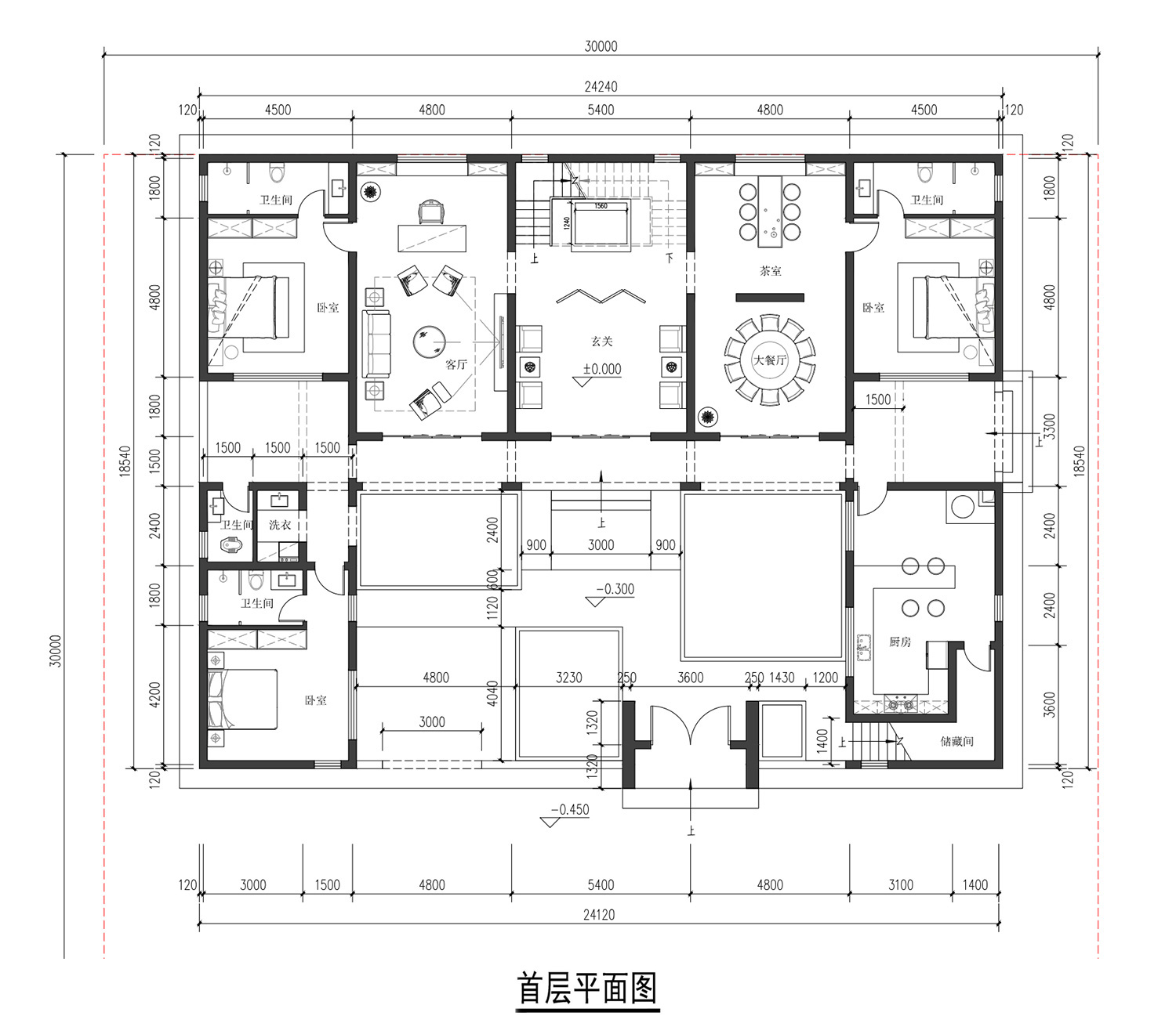四川绵阳二层中式自建别墅设计图纸