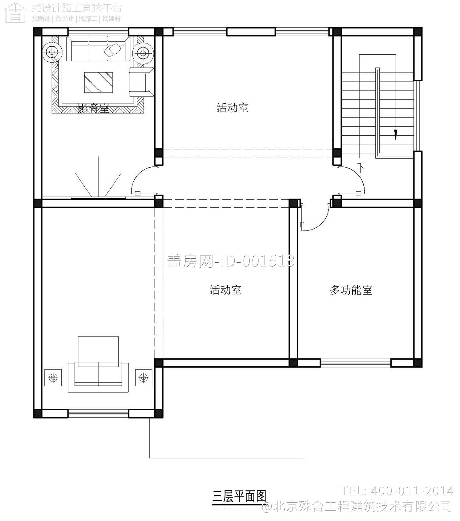 湖北武汉梁家新中式别墅设计图纸