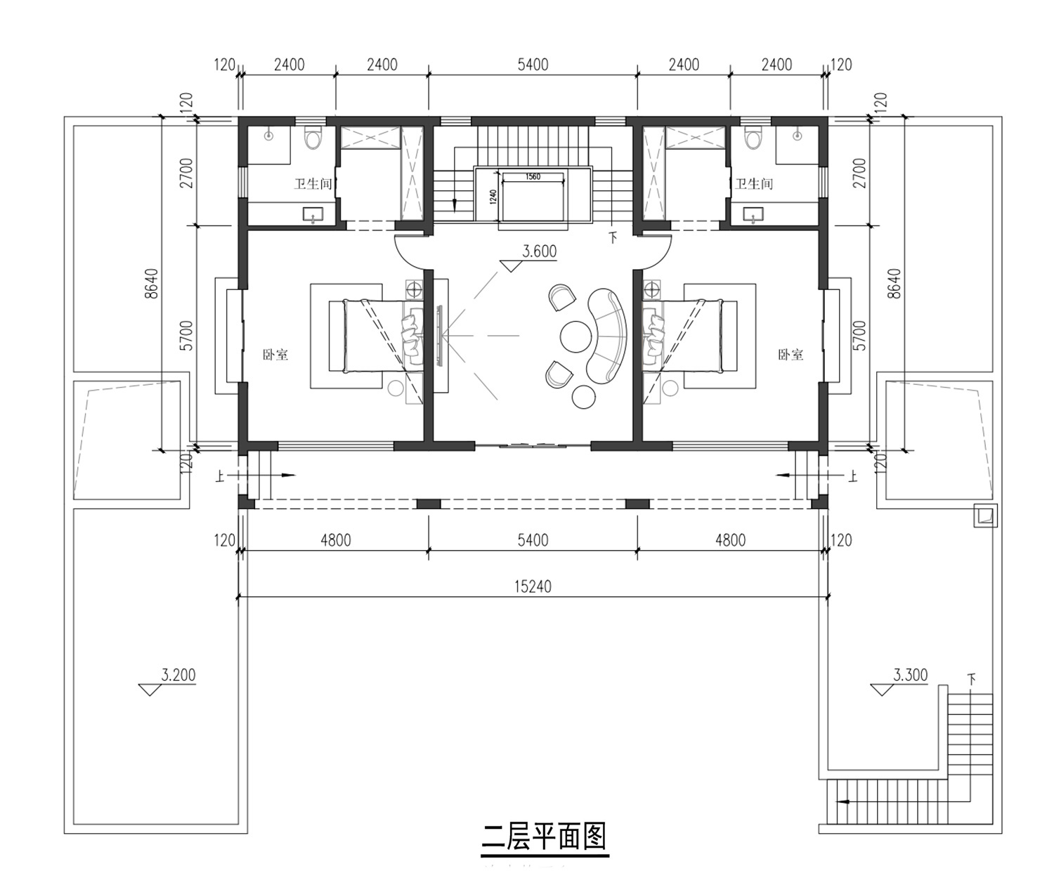 四川绵阳二层中式自建别墅设计图纸