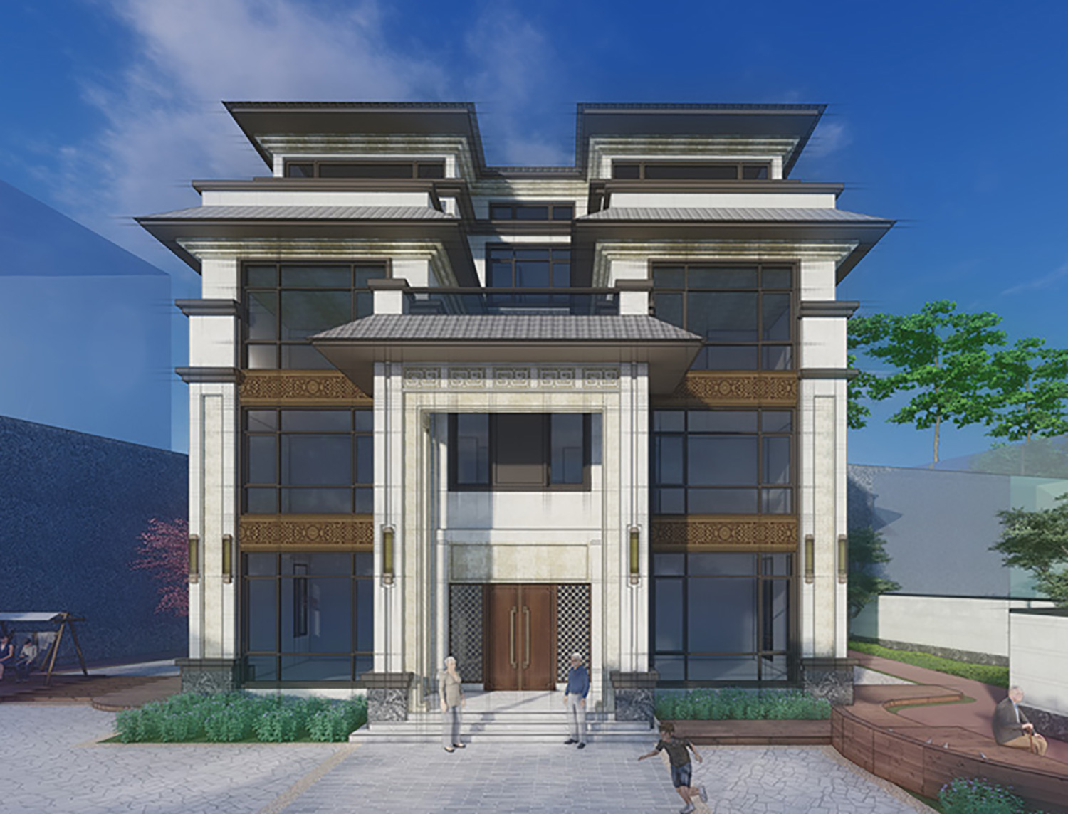 福建漳州陈家新中式别墅