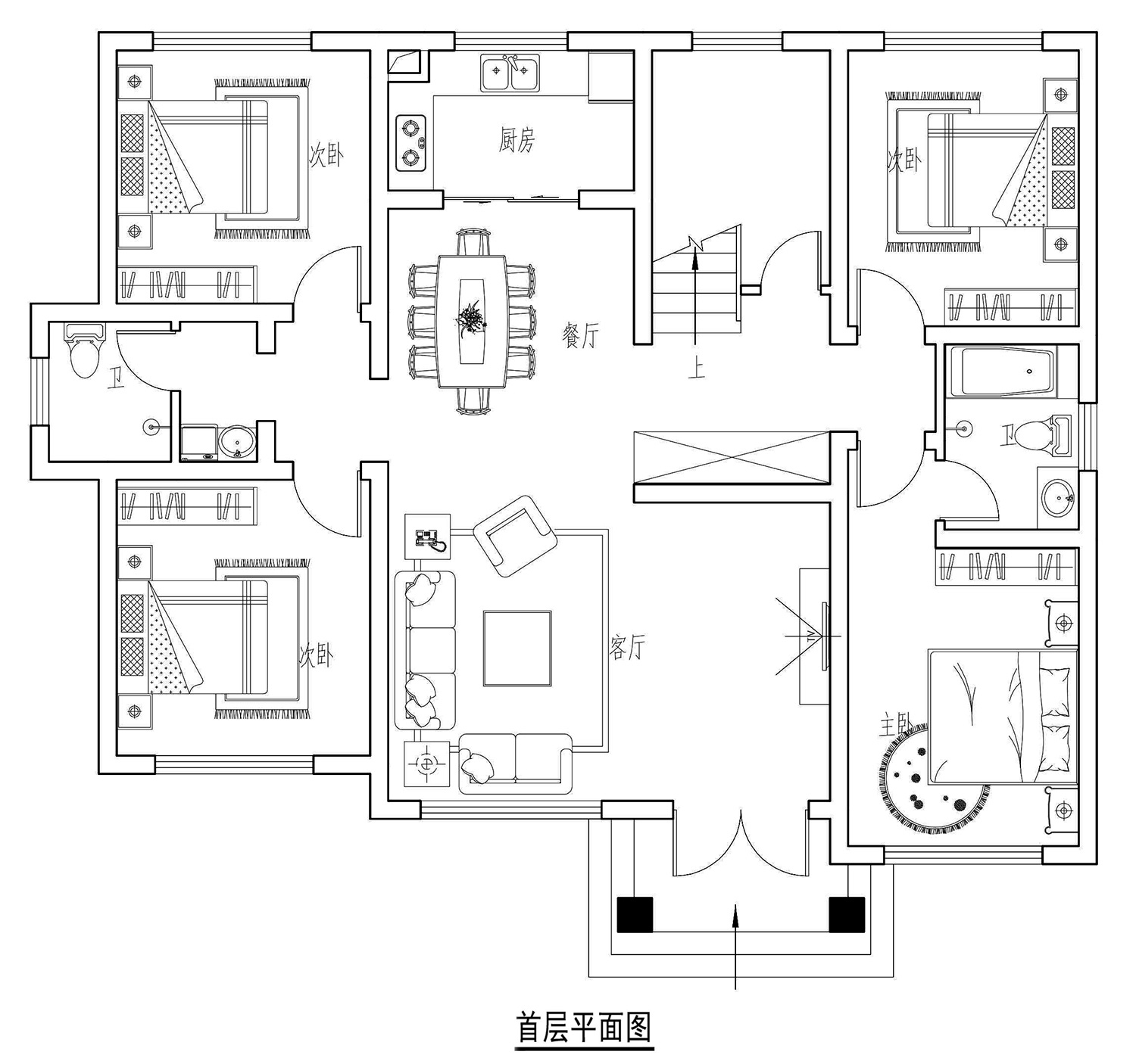 广东揭阳黄家二层欧式别墅设计图纸