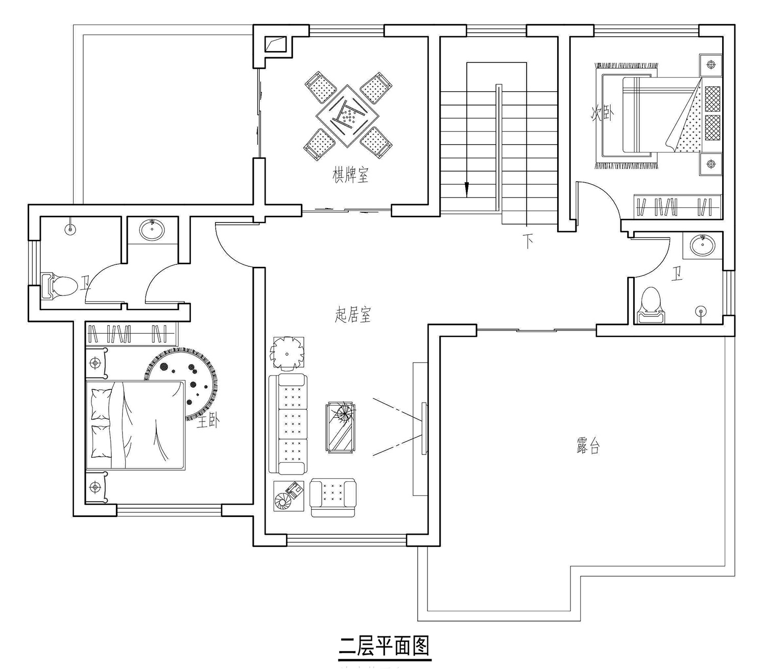 广东揭阳黄家二层欧式别墅设计图纸