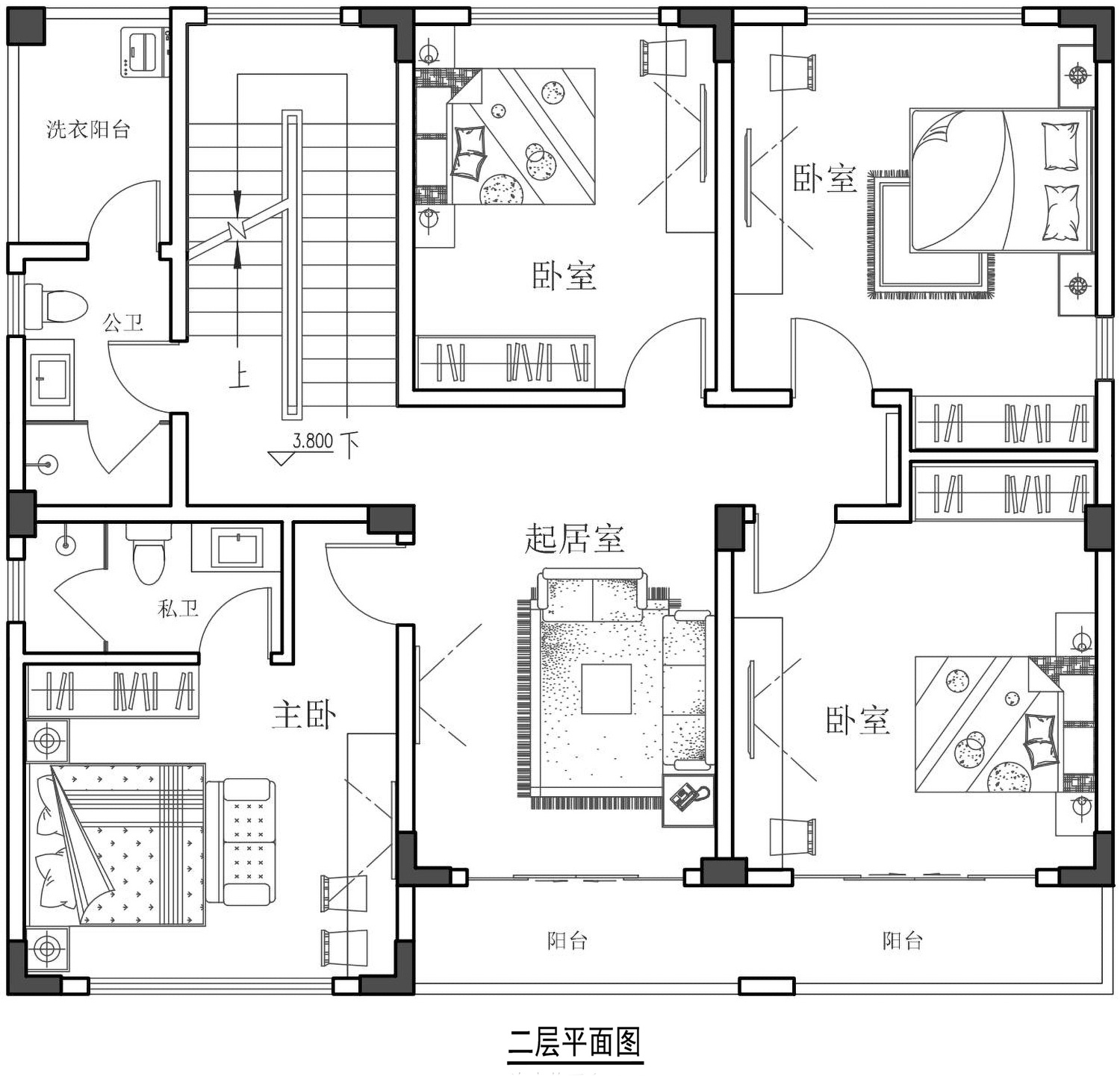 万宁王家新中式别墅设计图纸