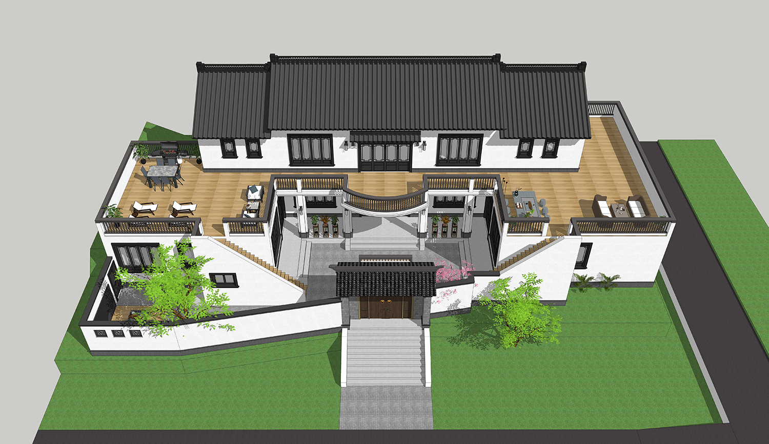 四川南充徐家新中式三合院