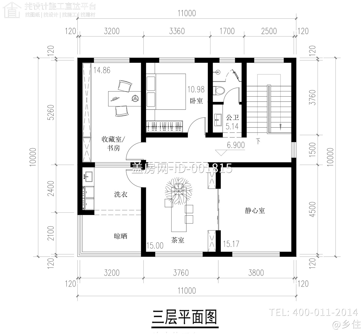 湖北鄂州三层欧式别墅图纸