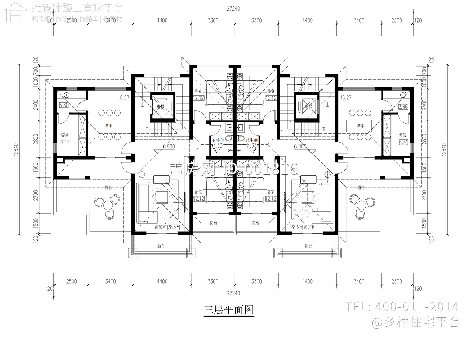 安徽芜湖无为市三层双拼别墅