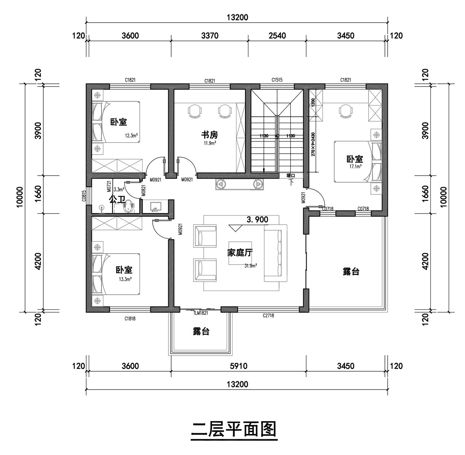 河南南阳二层新中式别墅