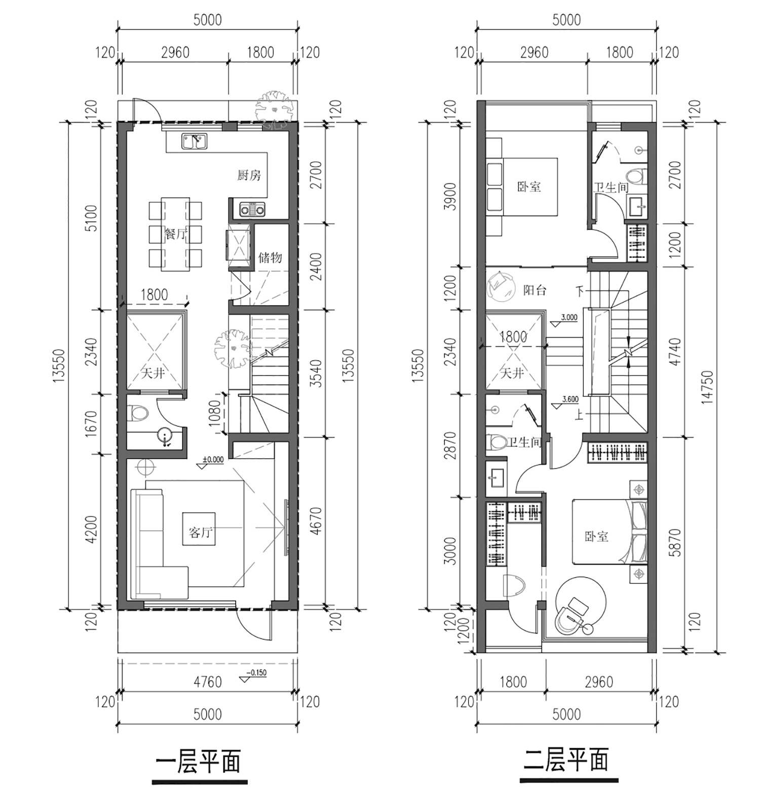 湖北武汉四层窄面宽现代别墅（无施工图）