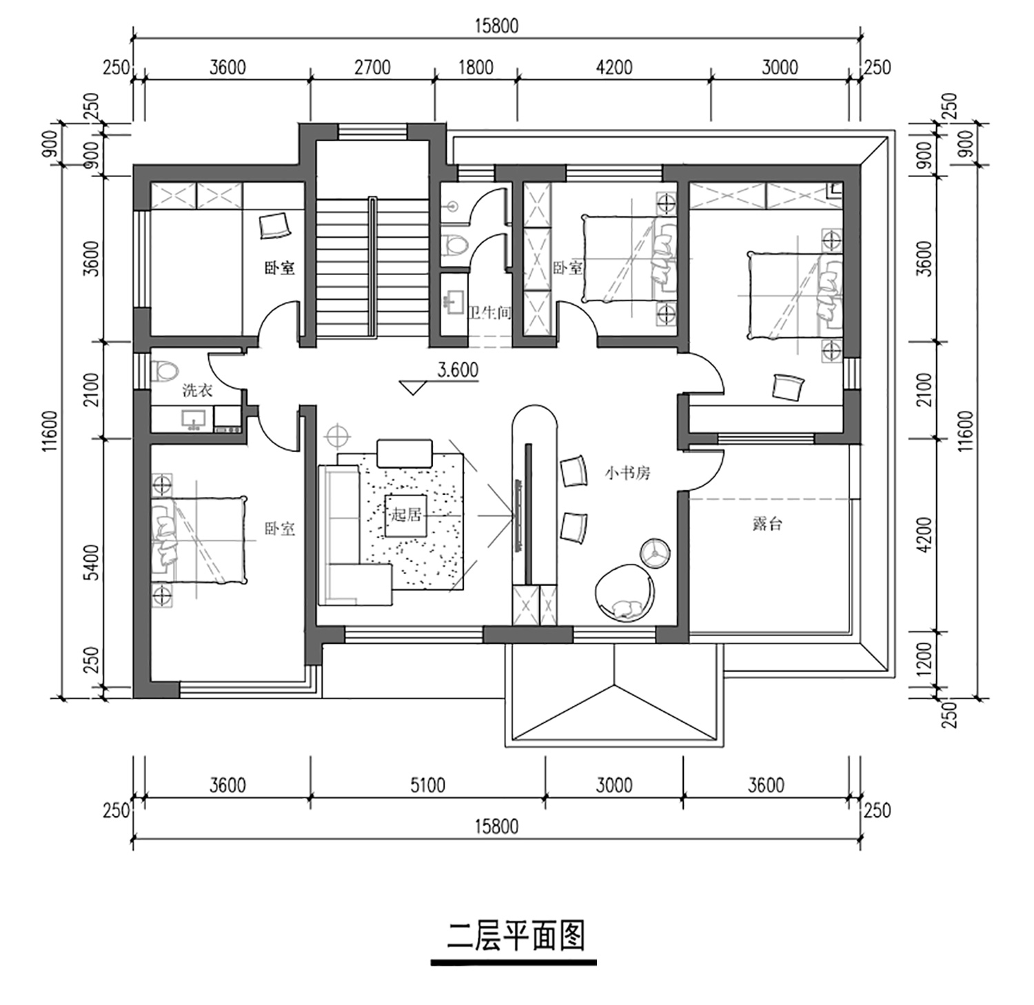 内蒙古赤峰杨家二层新中式别墅