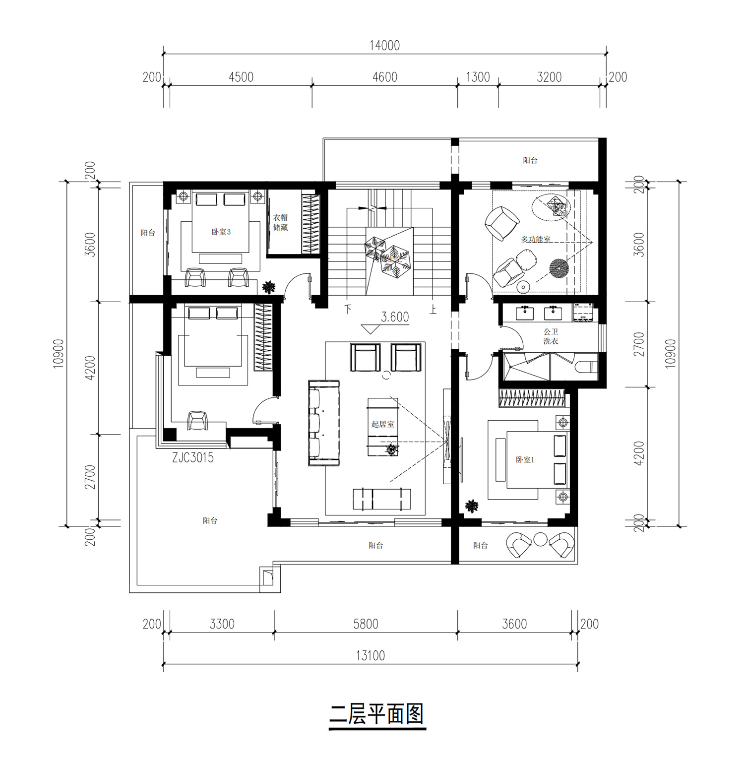 重庆渝北吴家二层现代别墅