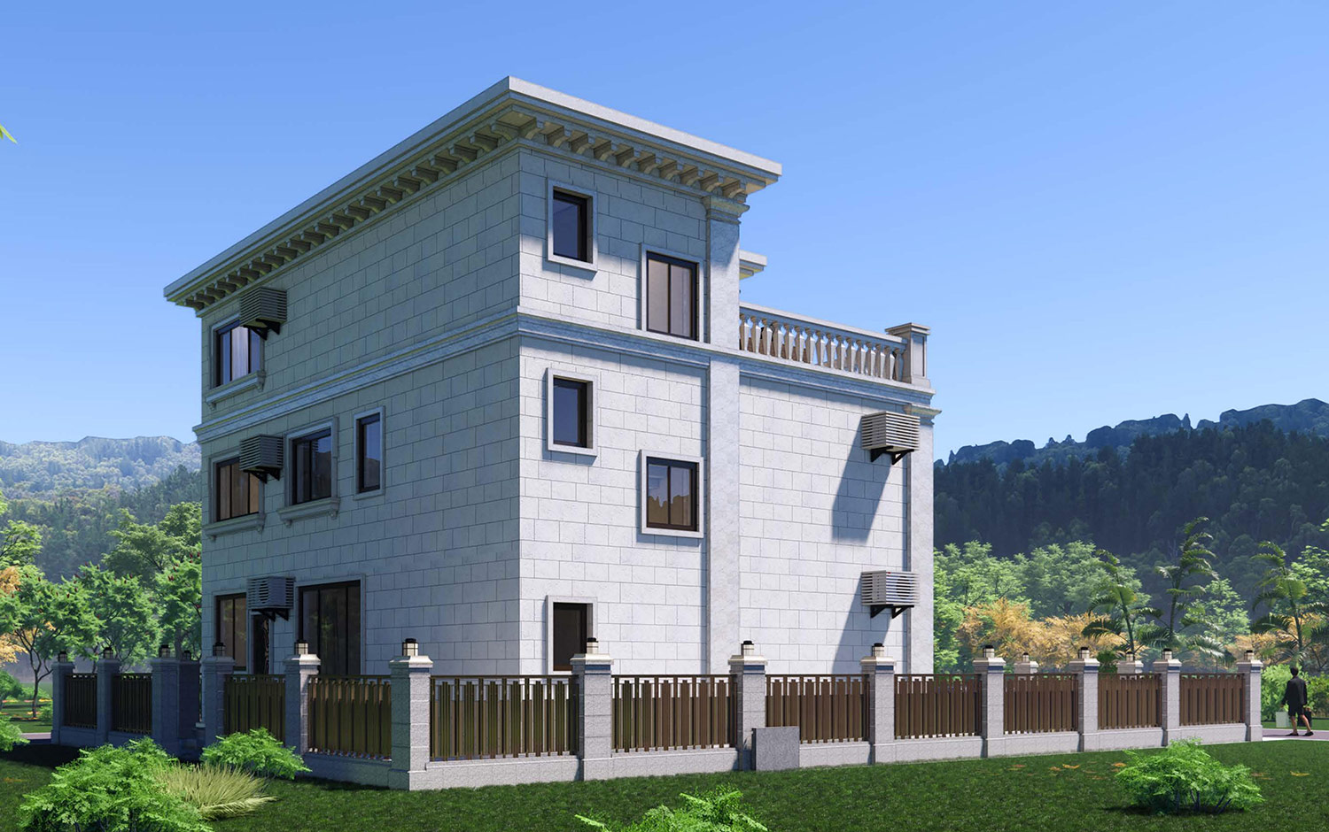 福建三明三层欧式自建别墅设计