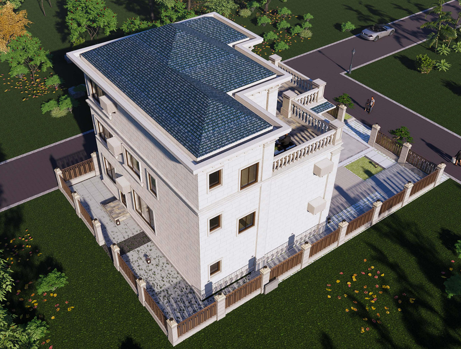 福建三明三层欧式自建别墅设计