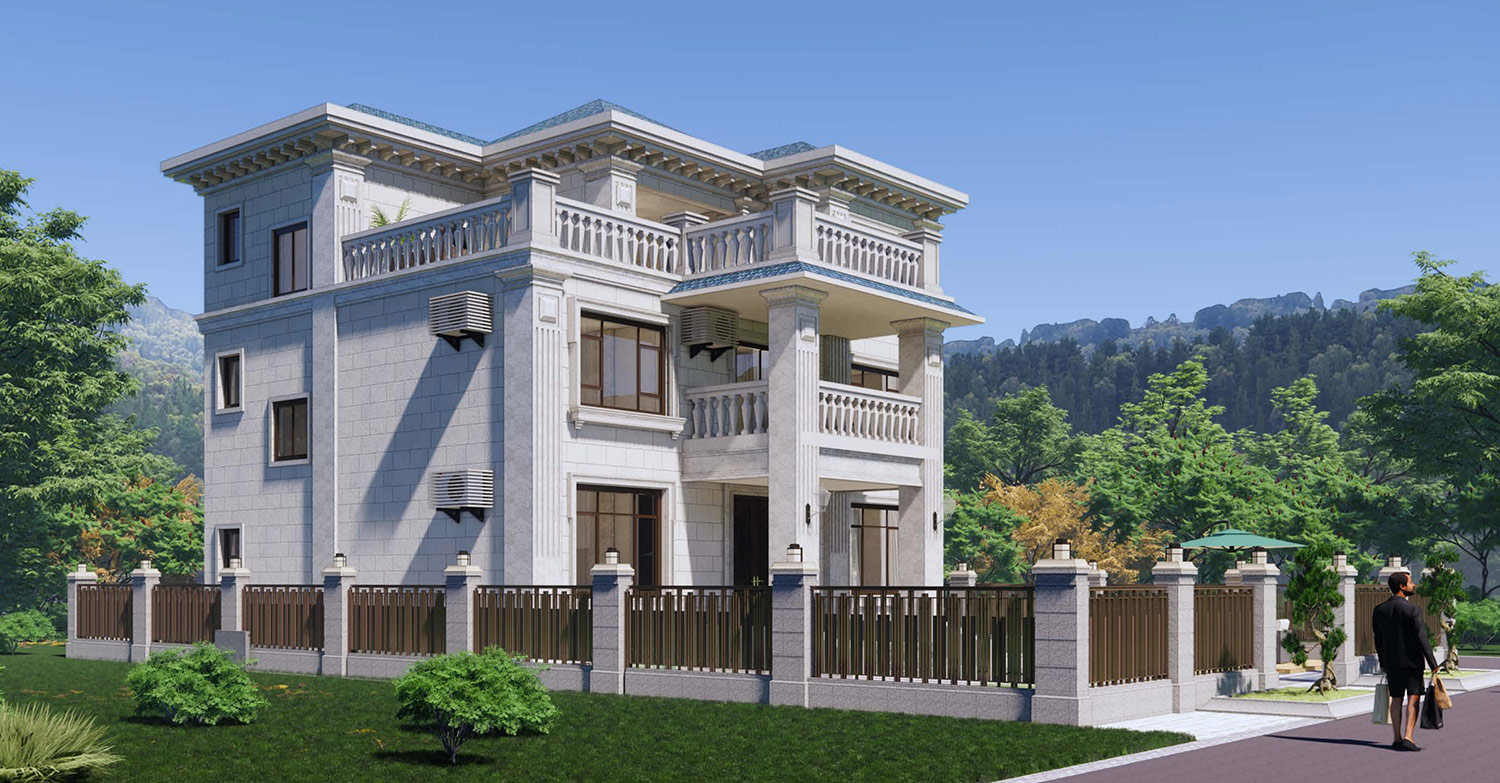 福建三明三层欧式自建别墅设计