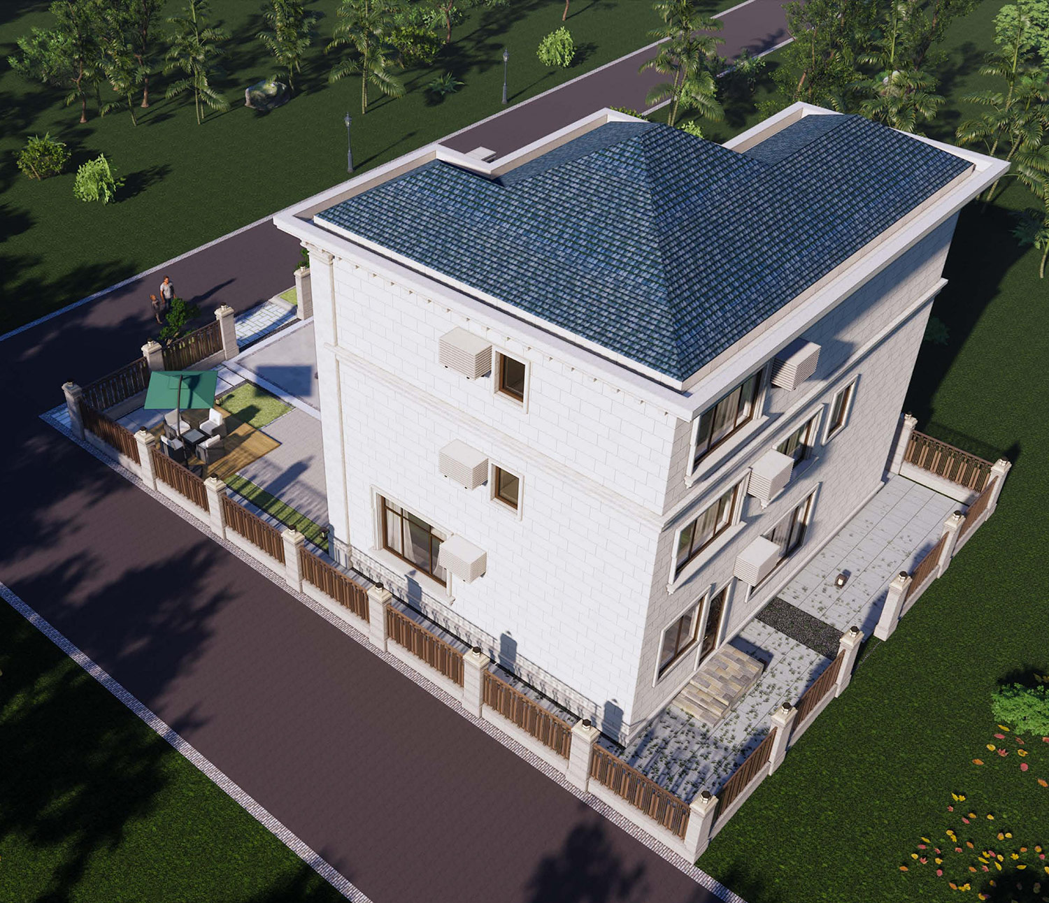 福建三明三层欧式自建别墅设计