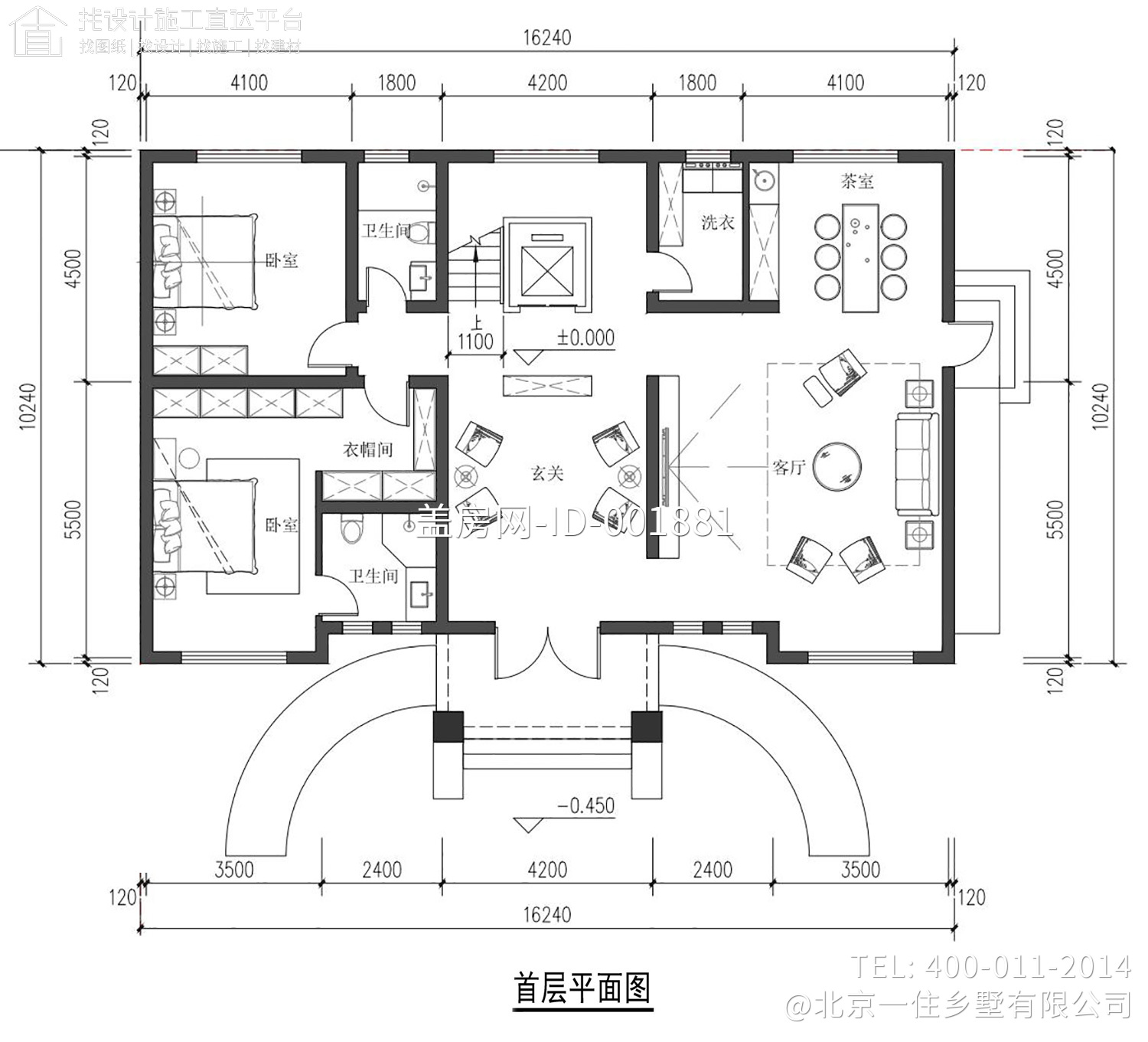 江苏南通石家欧式别墅设计图纸