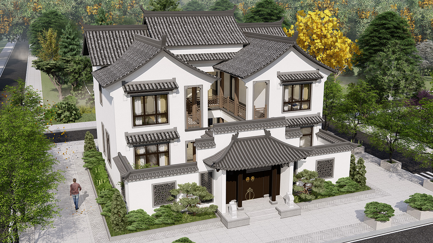 江西抚州洪家二层中式宅院