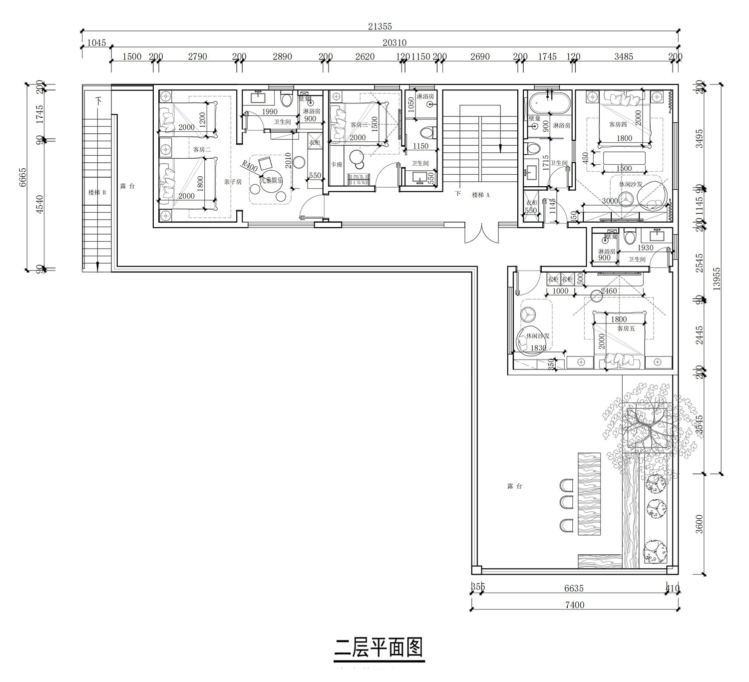 甘肃兰州二层中式民宿院落