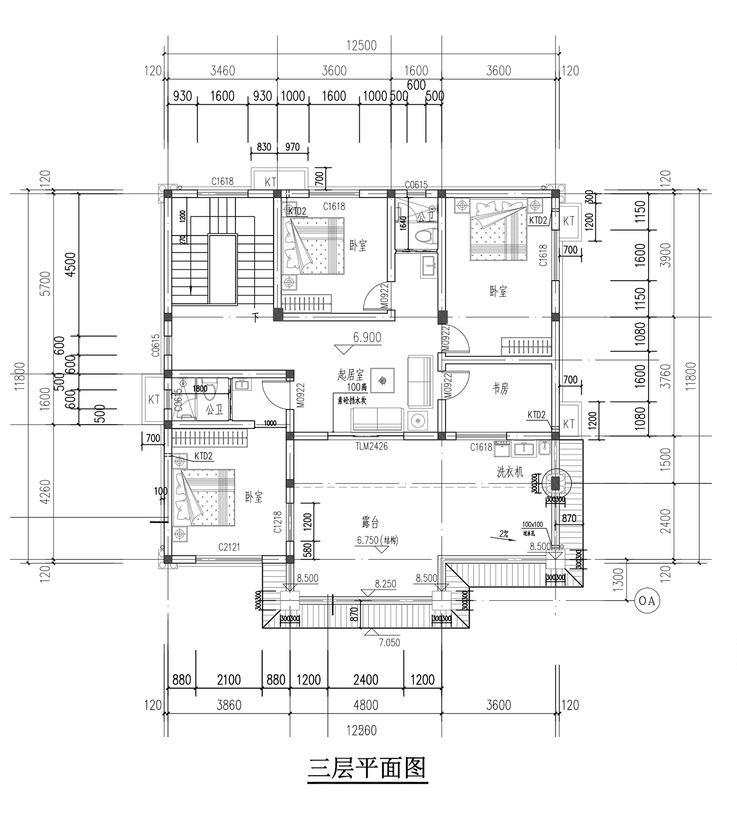 重庆忠县陈家三层欧式别墅