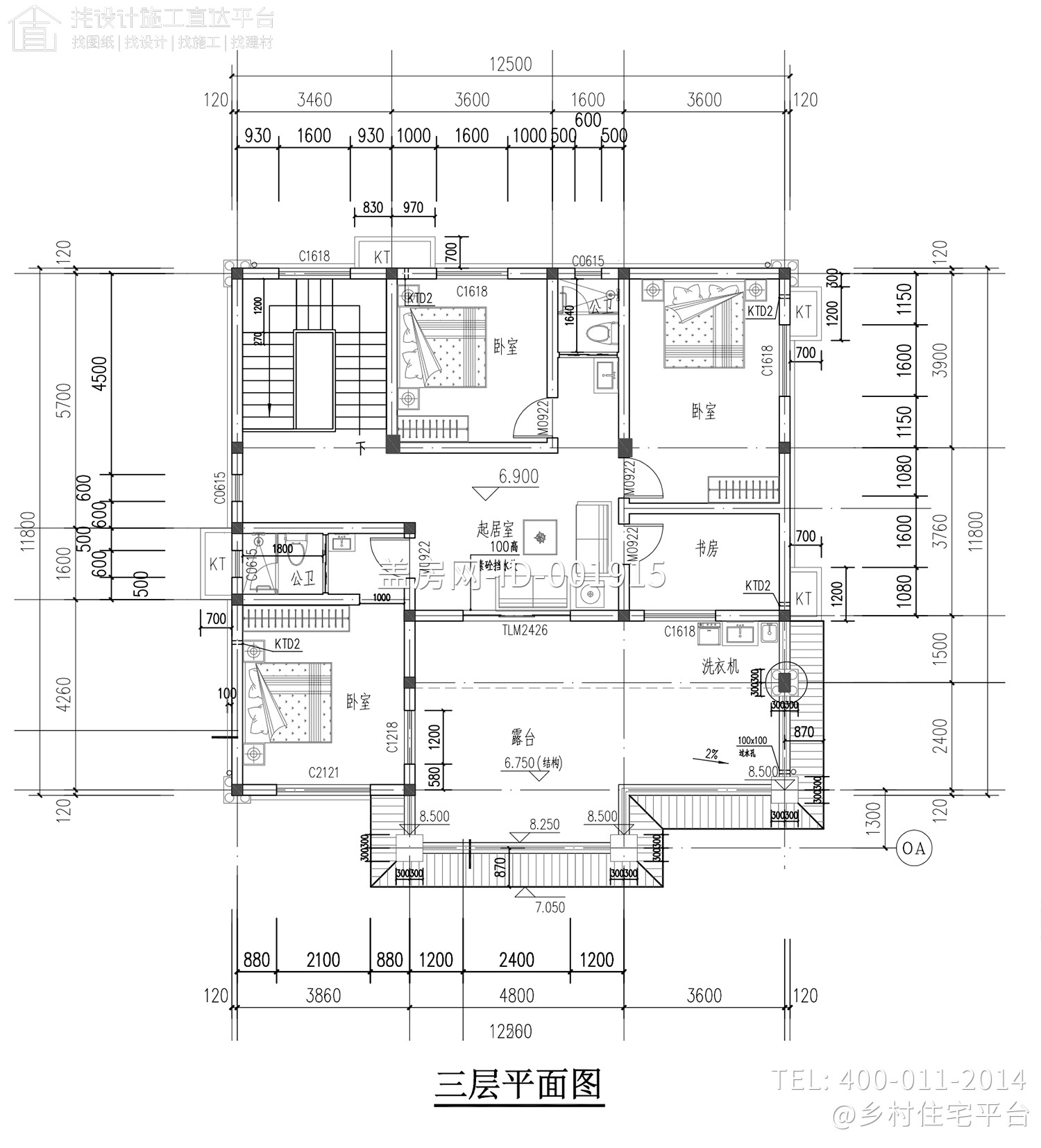 重庆忠县陈家三层欧式别墅