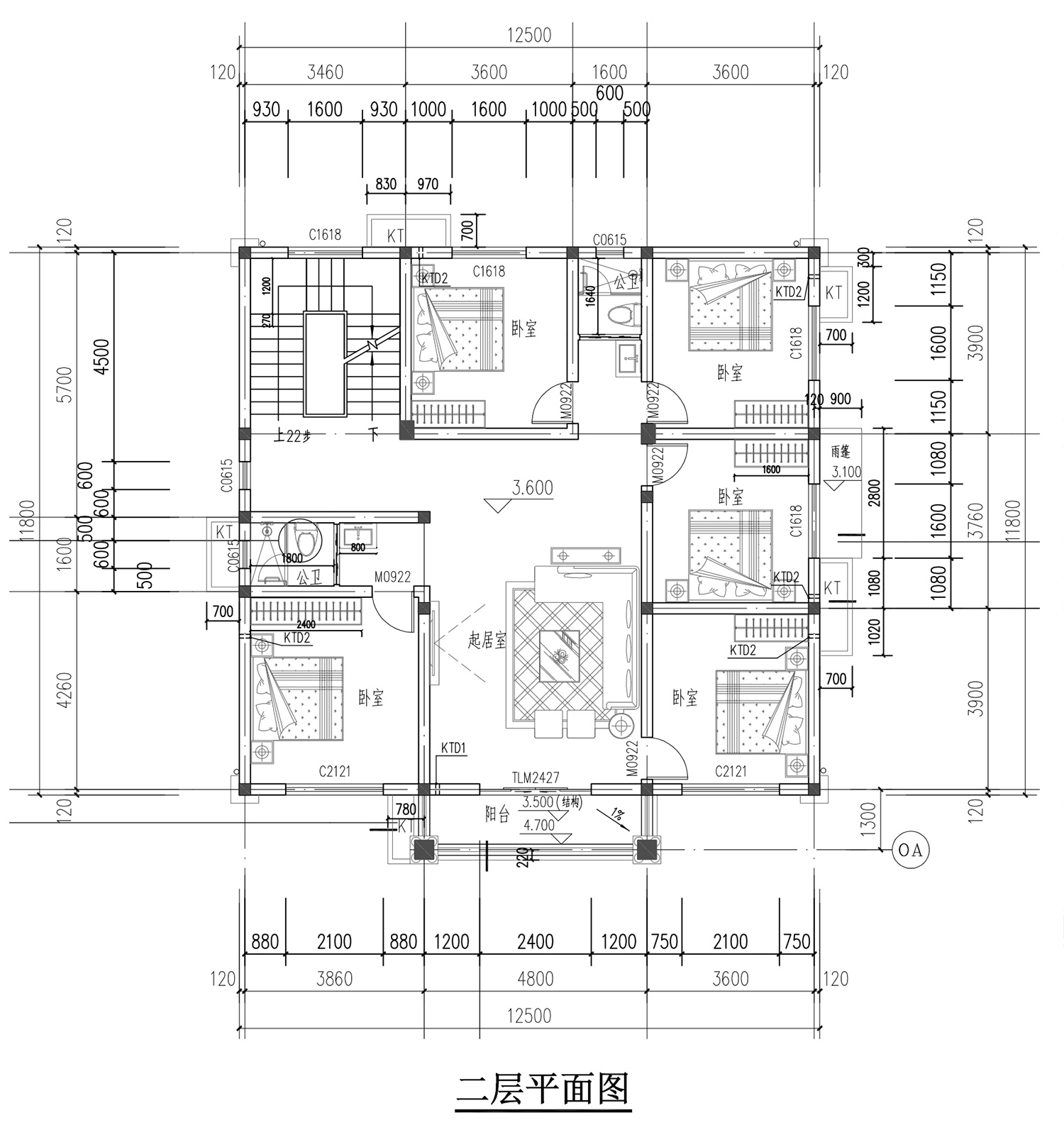 重庆忠县陈家三层欧式别墅
