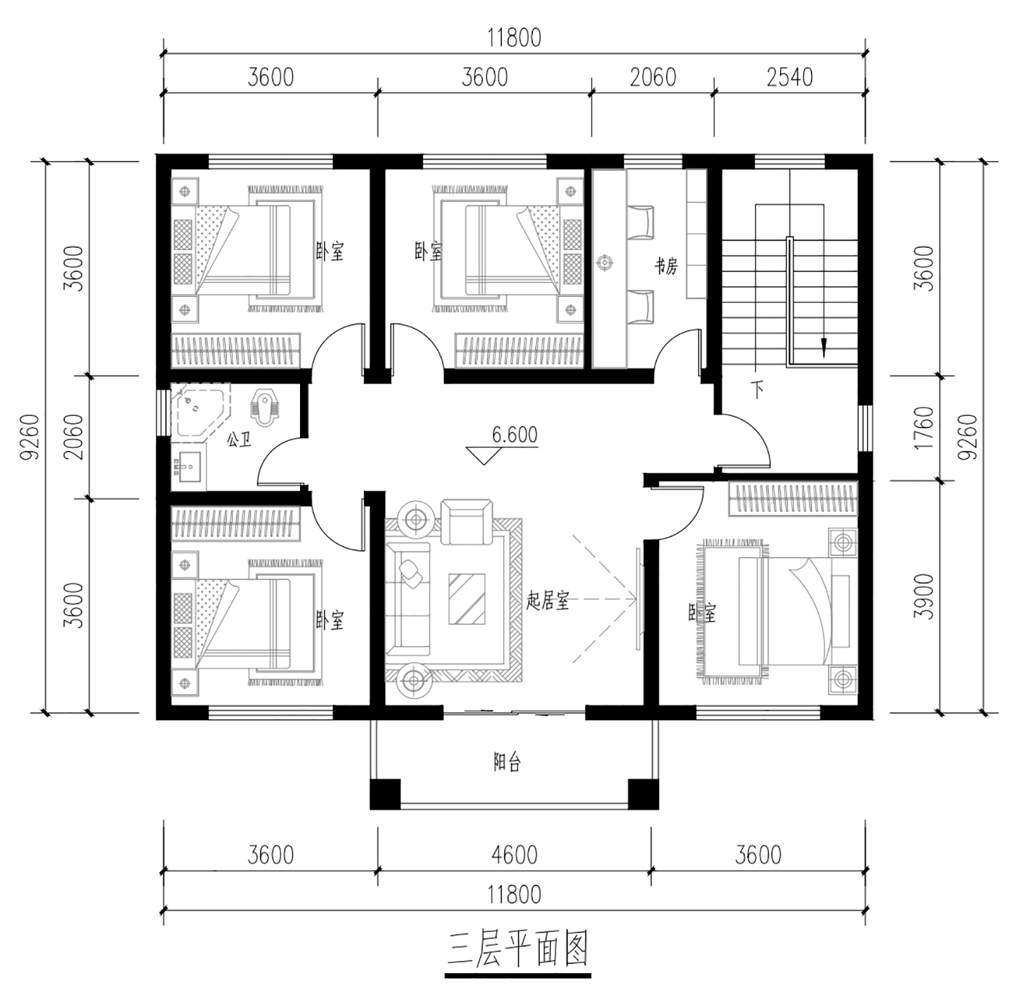 重庆忠县龚家三层新中式别墅
