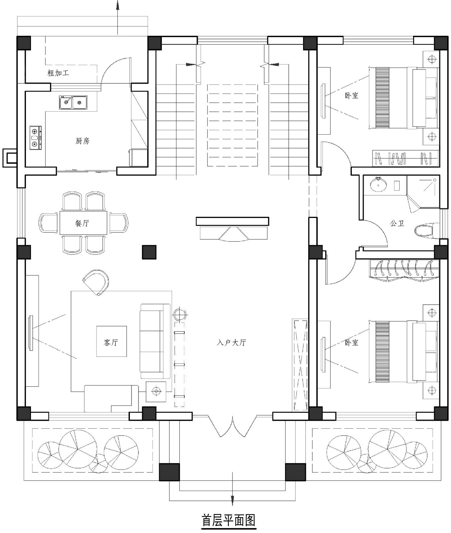 河南周口朱家欧式别墅自建房设计图纸