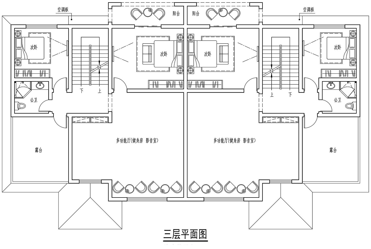 湖南衡阳王家新中式双拼别墅