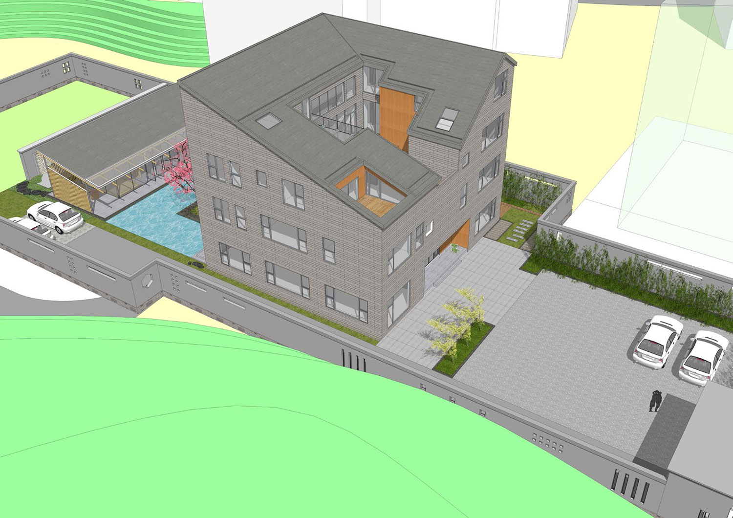 福建庄家四层现代别墅