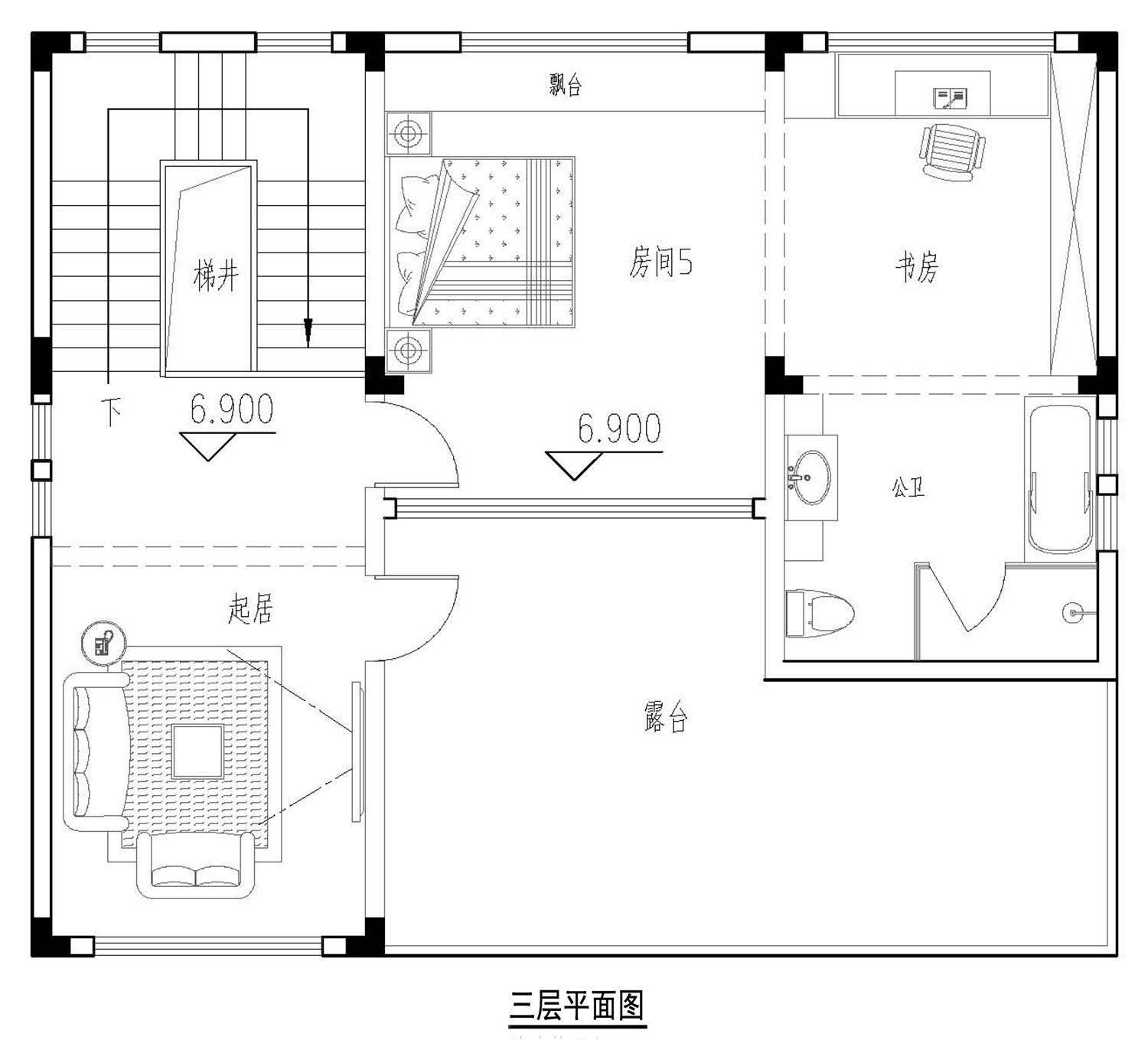 广西南宁曾家新中式别墅图纸