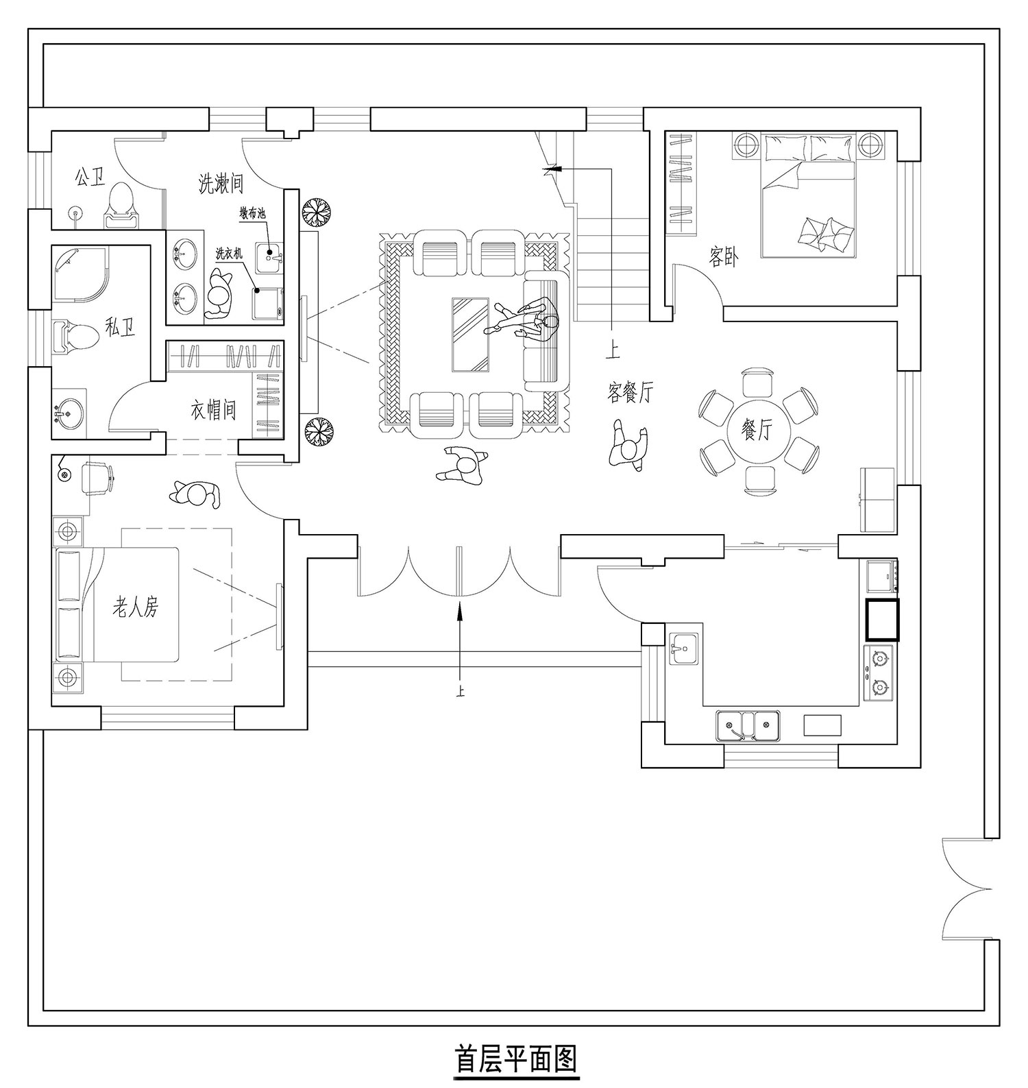 北京房山孙家新中式乡墅图纸